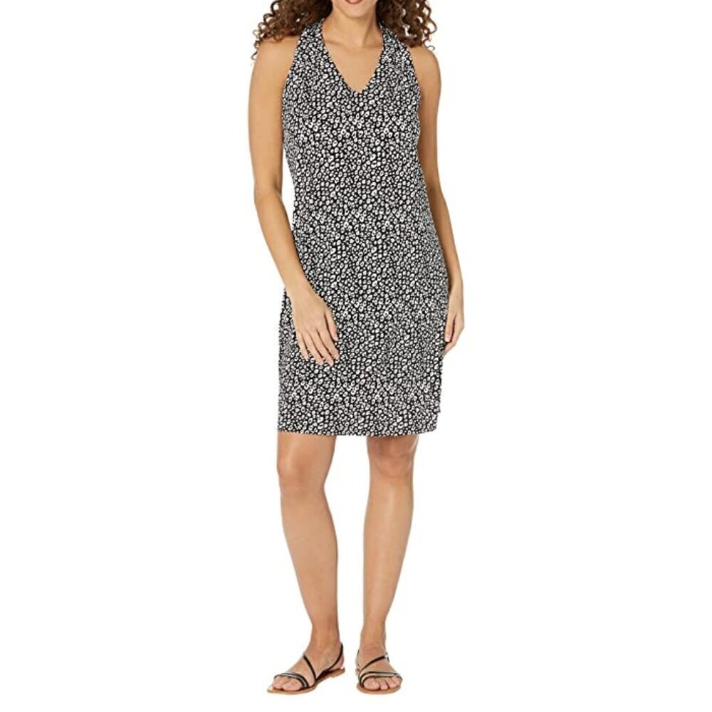 Tommy Bahama Sandy Spots Halter Neck Patterned Sleeveless Dress Size XXS